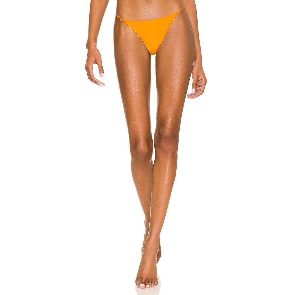 JADE SWIM Bare Minimum Bikini Bottom Sunset Sheen Womens Size Large